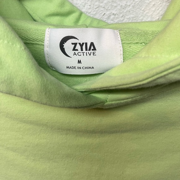 Zyia Lime Green and Black Hoodie - Picture 4 of 6